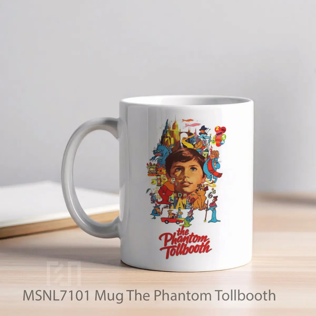 Mug The Phantom Tollbooth Gelas Keramik Tema Film MSNL7101 - Tampak Kiri