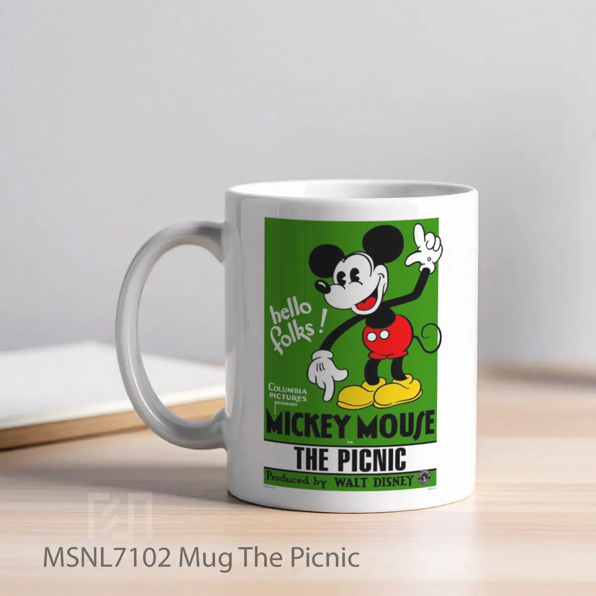 Mug The Picnic Gelas Keramik Tema Film MSNL7102 - Tampak Kiri