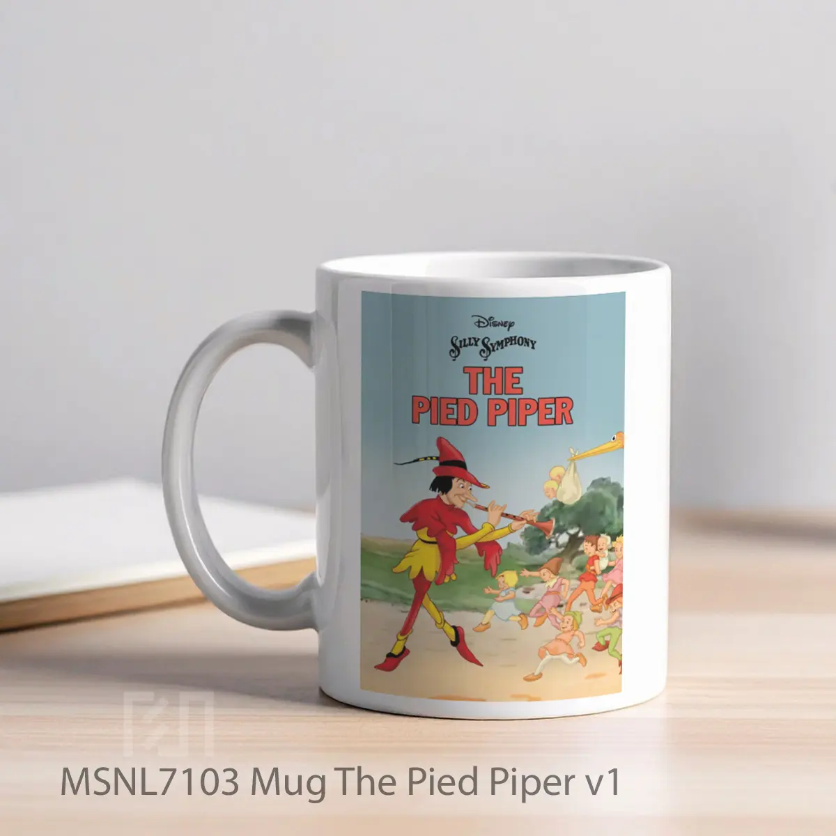 Mug The Pied Piper V1 Gelas Keramik Tema Film MSNL7103 - Tampak Kiri