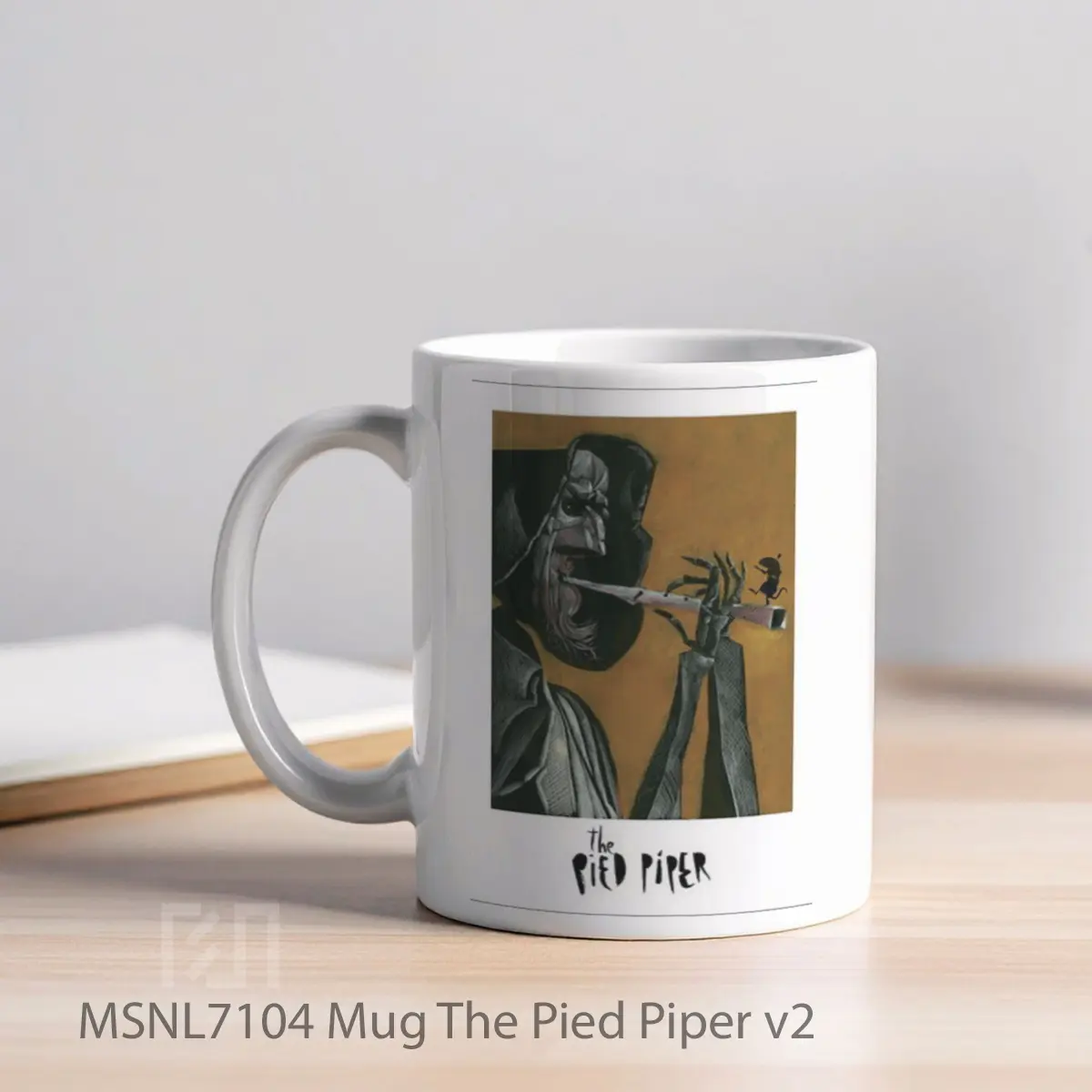 Mug The Pied Piper V2 Gelas Keramik Tema Film MSNL7104 - Tampak Kiri