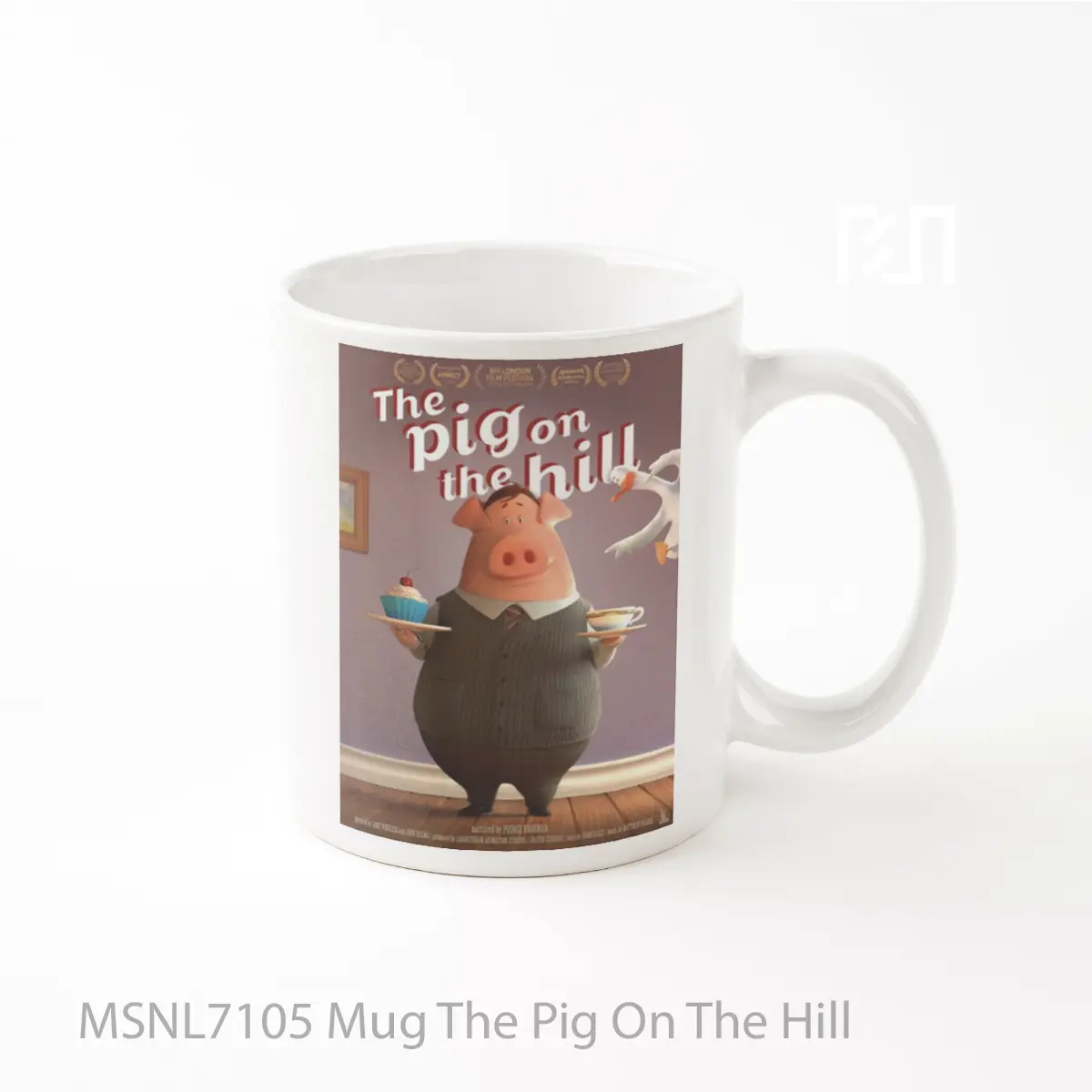 Mug The Pig On The Hill Gelas Keramik Tema Film MSNL7105