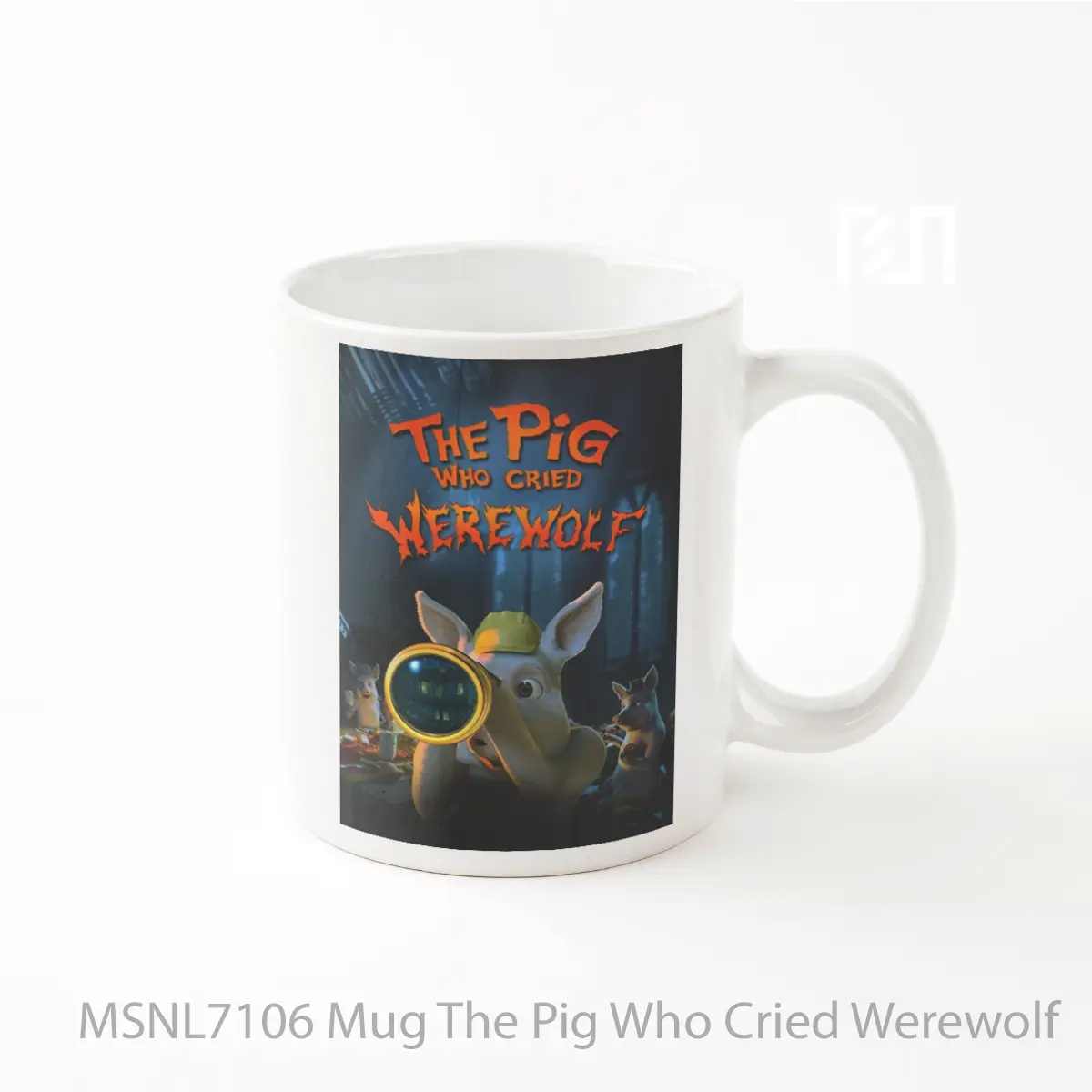 Mug The Pig Who Cried Werewolf Gelas Keramik Tema Film MSNL7106