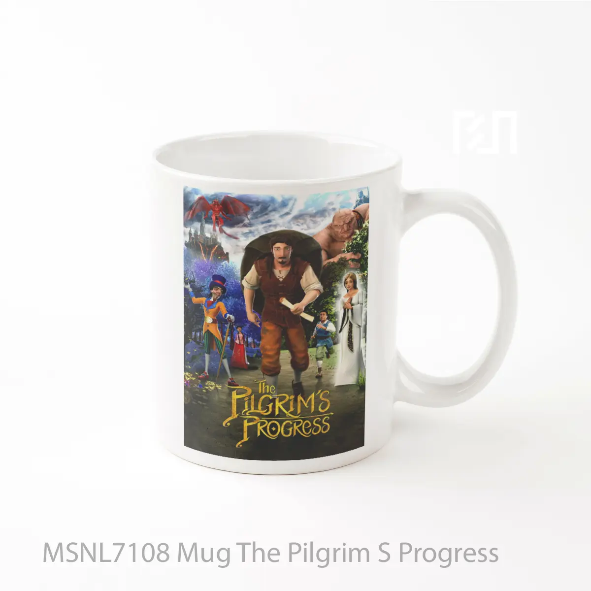 Mug The Pilgrim S Progress Gelas Keramik Tema Film MSNL7108
