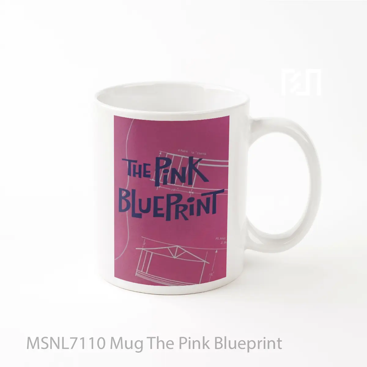 Mug The Pink Blueprint Gelas Keramik Tema Film MSNL7110