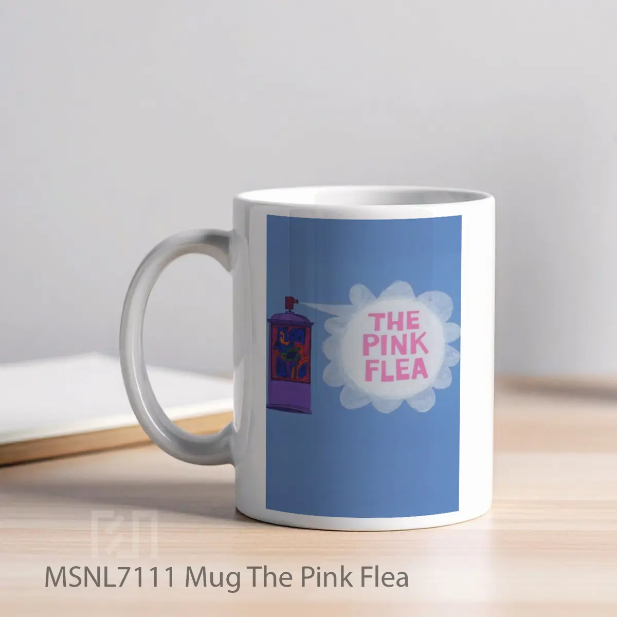 Mug The Pink Flea Gelas Keramik Tema Film MSNL7111 - Tampak Kiri