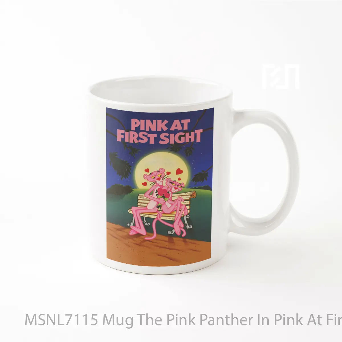 Mug The Pink Panther In Pink At First Sight Gelas Keramik Tema Film MSNL7115