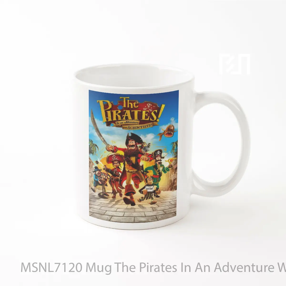 Mug The Pirates In An Adventure With Scientists Gelas Keramik Tema Film MSNL7120