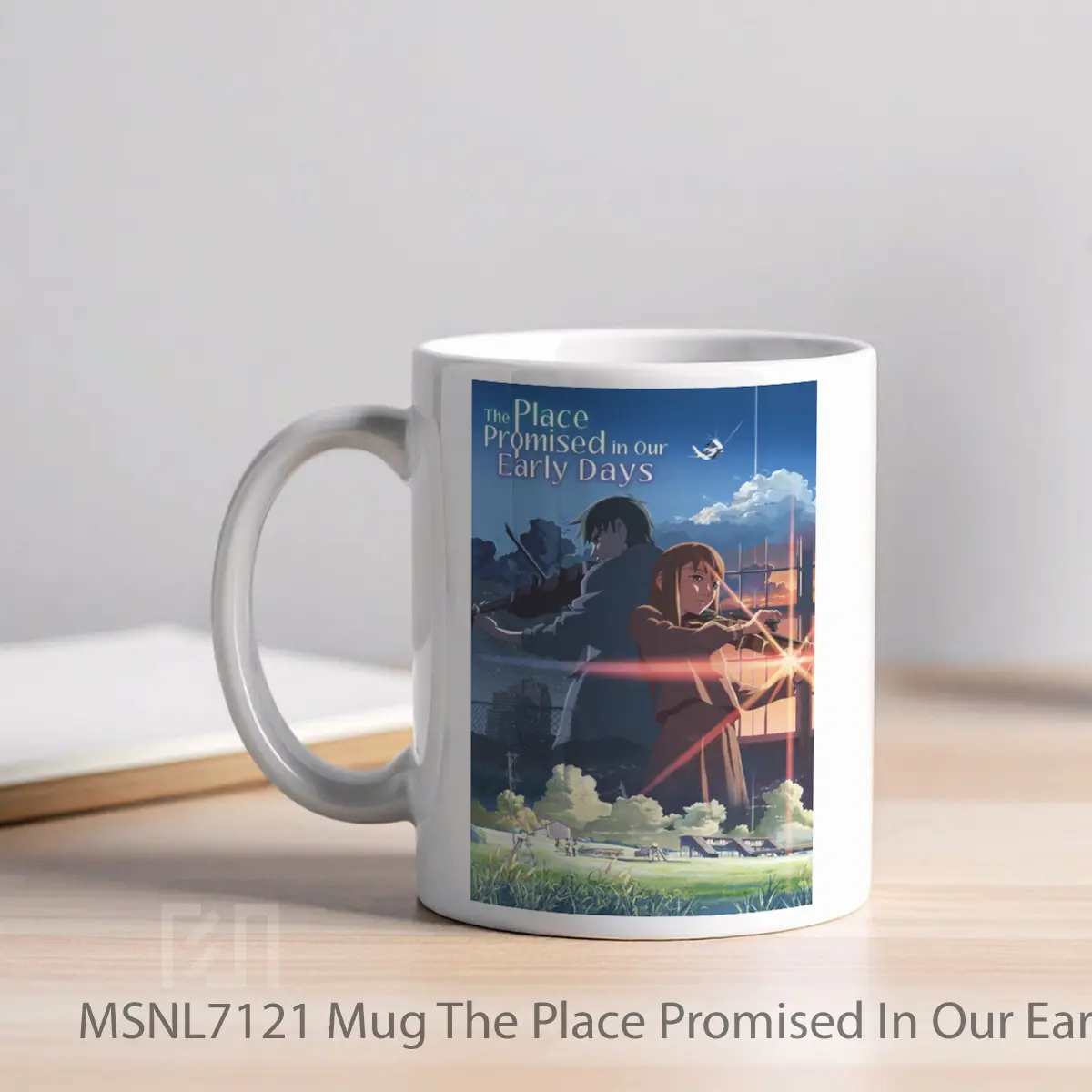 Mug The Place Promised In Our Early Days Gelas Keramik Tema Film MSNL7121 - Tampak Kiri