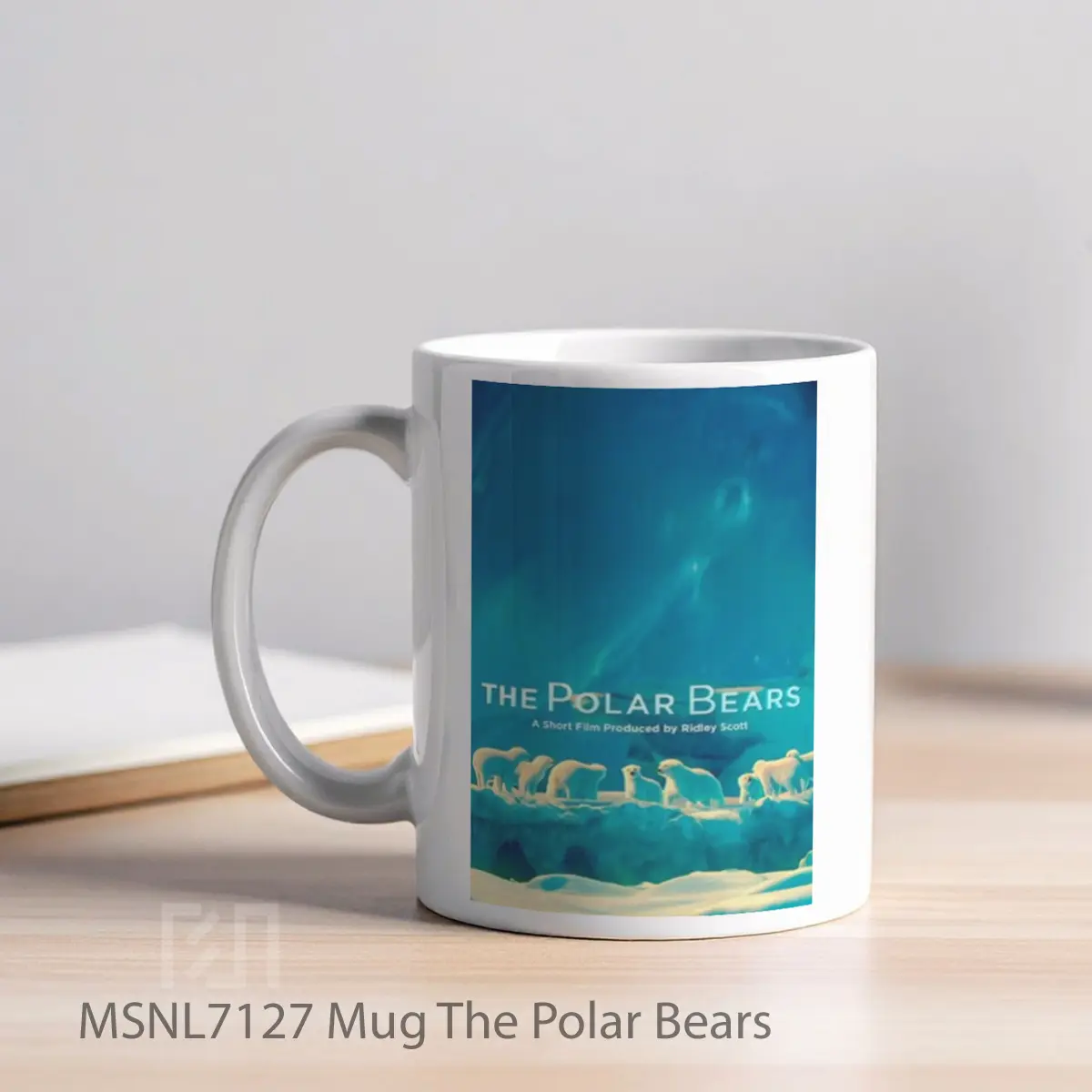 Mug The Polar Bears Gelas Keramik Tema Film MSNL7127 - Tampak Kiri
