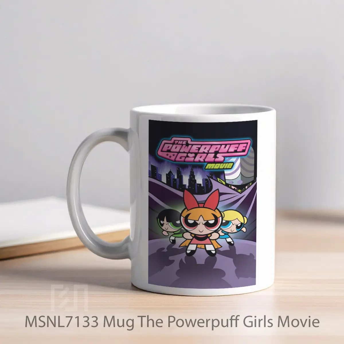 Mug The Powerpuff Girls Movie Gelas Keramik Tema Film MSNL7133 - Tampak Kiri