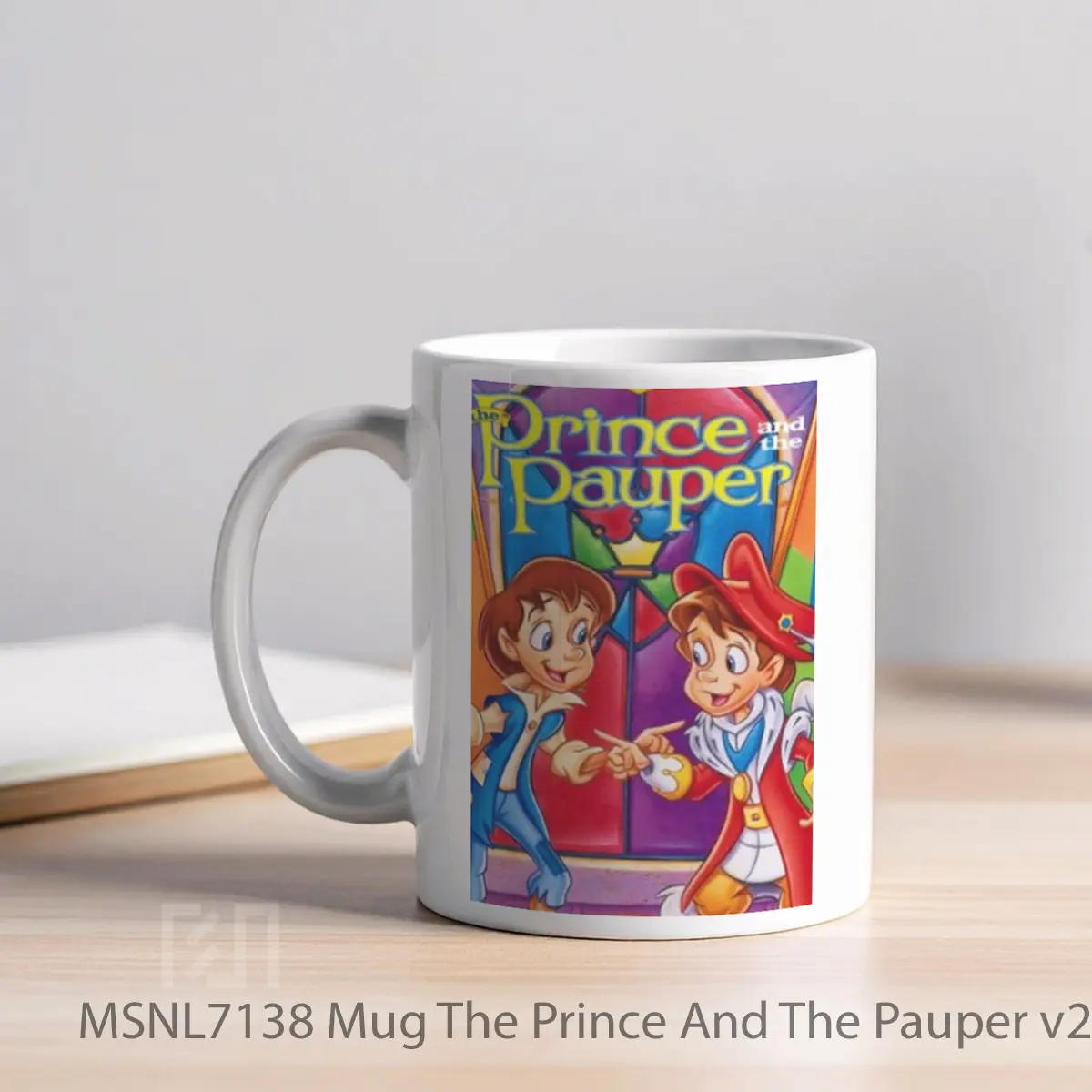Mug The Prince And The Pauper V2 Gelas Keramik Tema Film MSNL7138 - Tampak Kiri