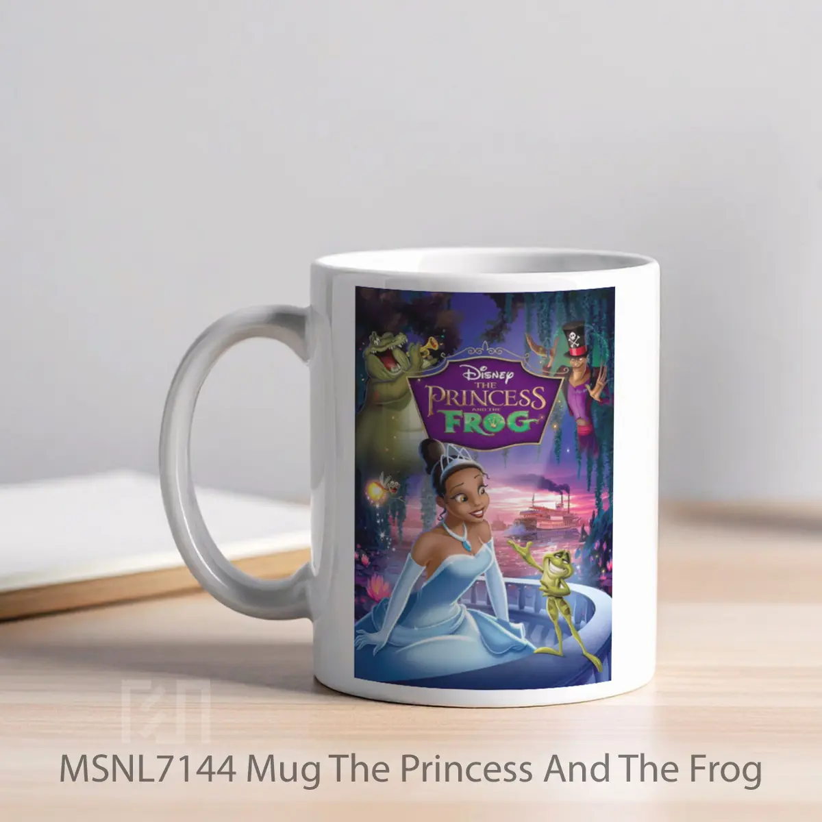 Mug The Princess And The Frog Gelas Keramik Tema Film MSNL7144 - Tampak Kiri