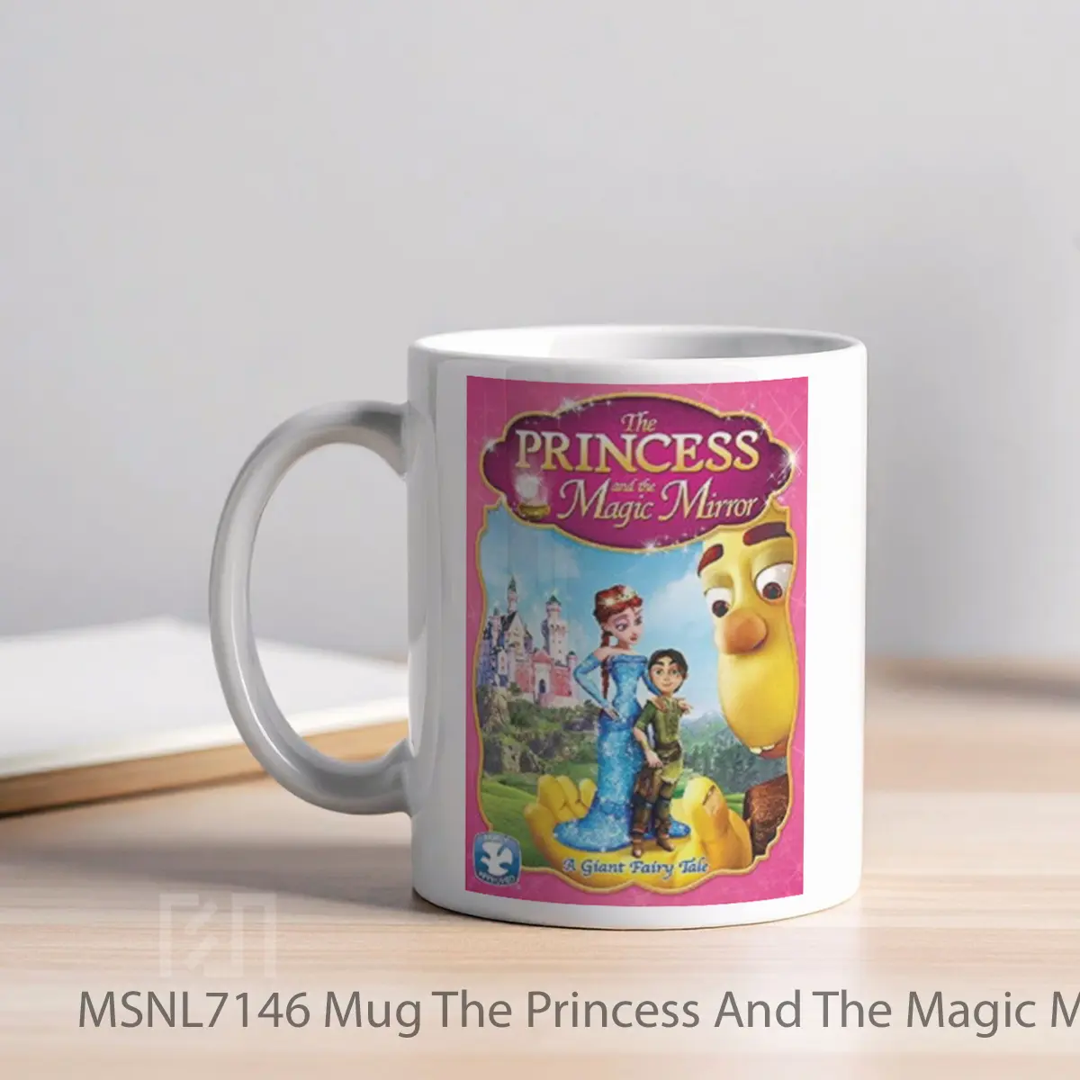 Mug The Princess And The Magic Mirror Gelas Keramik Tema Film MSNL7146 - Tampak Kiri