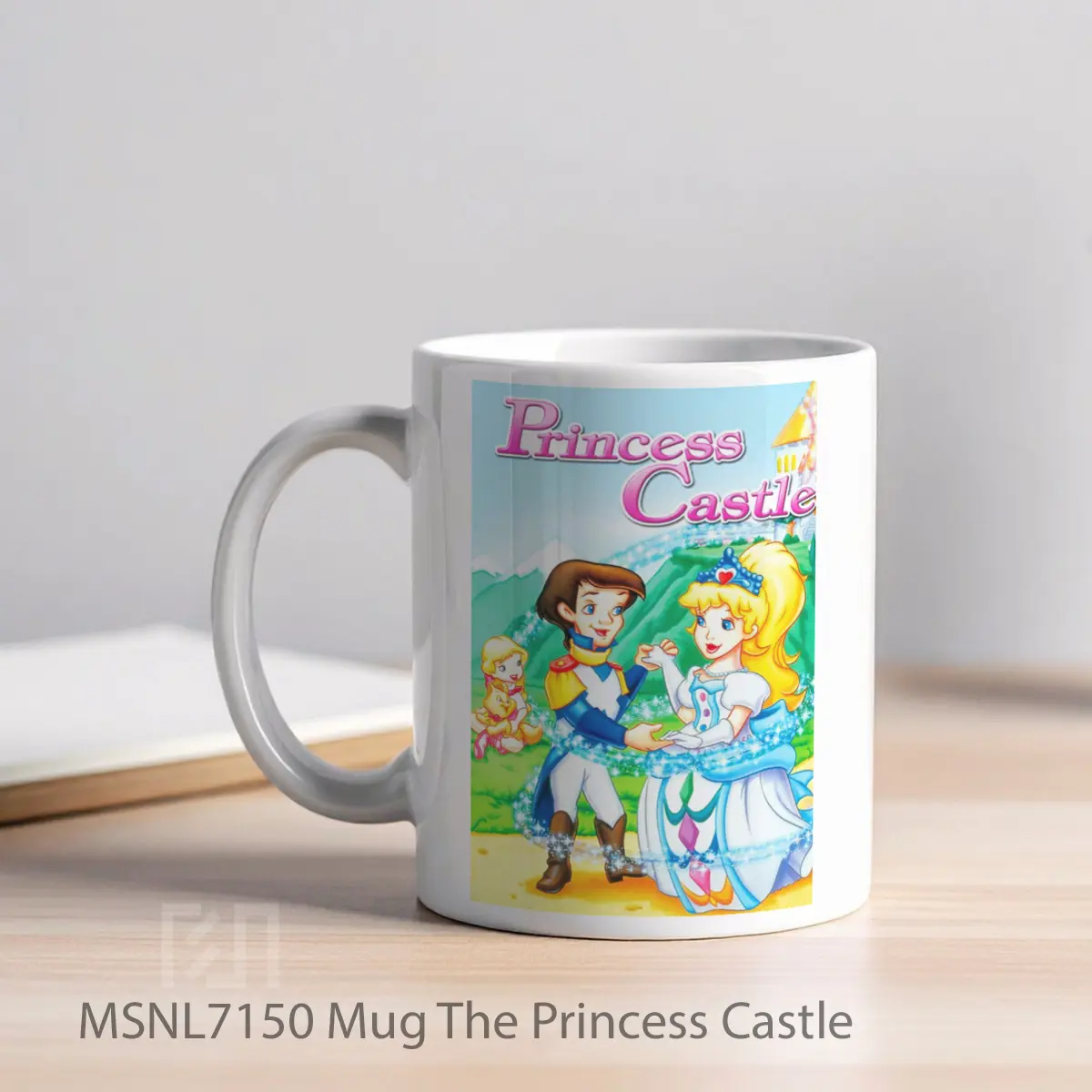 Mug The Princess Castle Gelas Keramik Tema Film MSNL7150 - Tampak Kiri