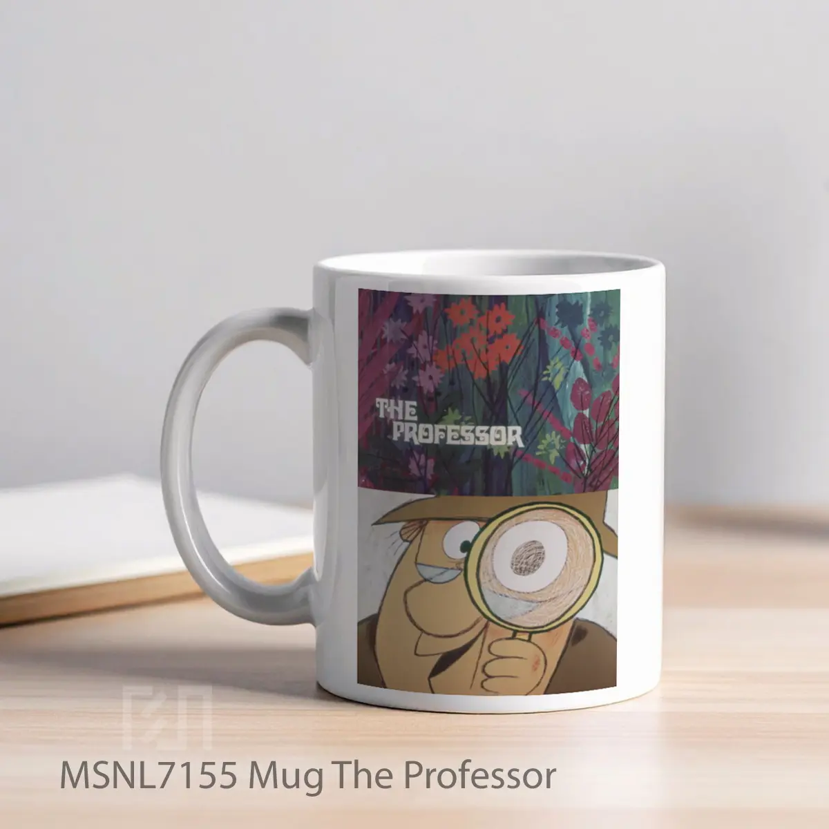 Mug The Professor Gelas Keramik Tema Film MSNL7155 - Tampak Kiri