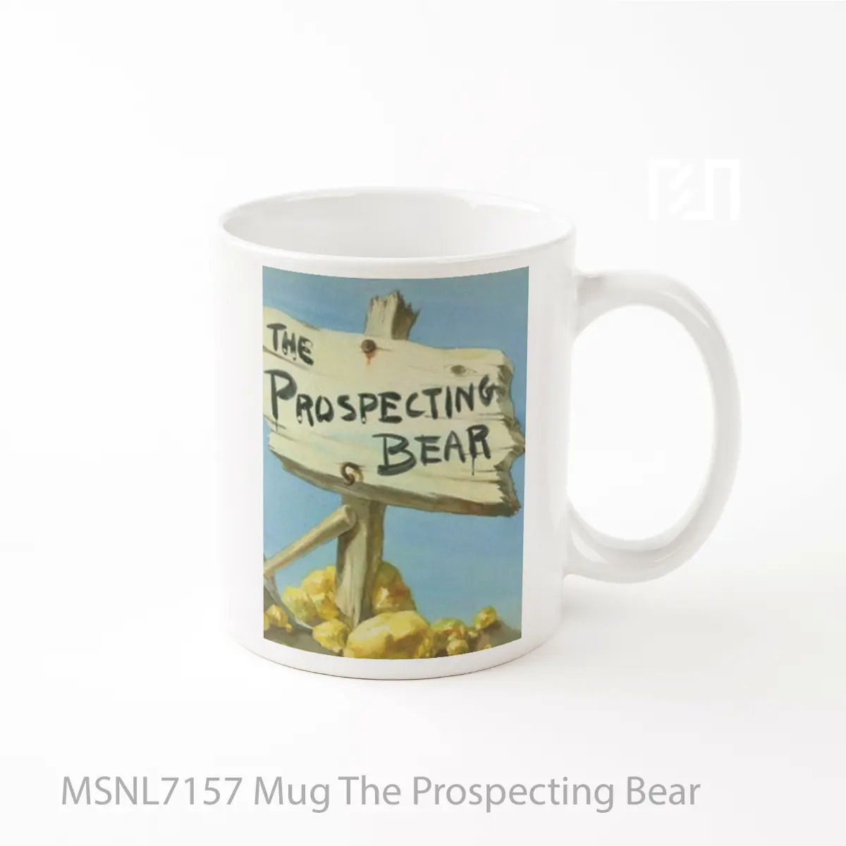 Mug The Prospecting Bear Gelas Keramik Tema Film MSNL7157
