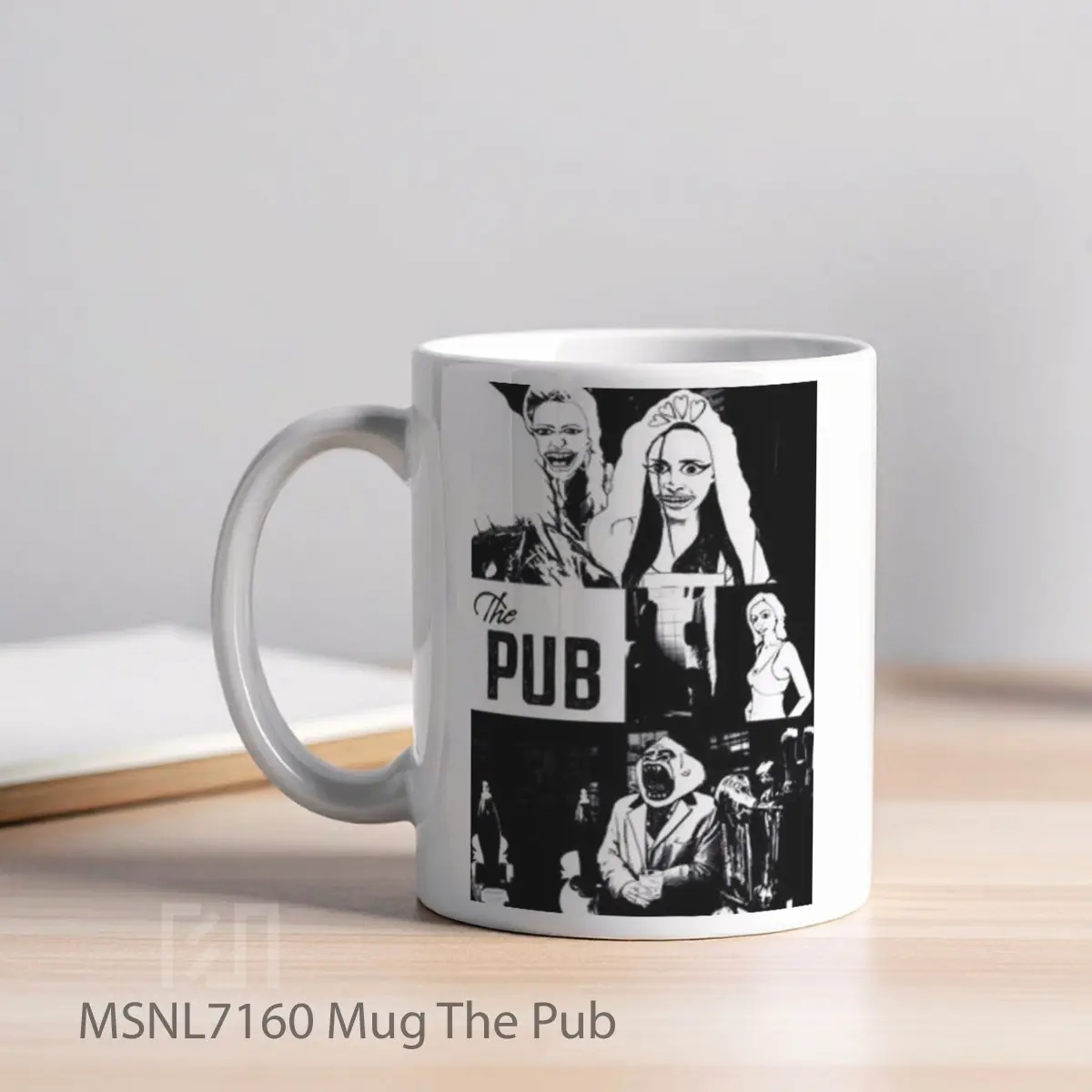 Mug The Pub Gelas Keramik Tema Film MSNL7160 - Tampak Kiri