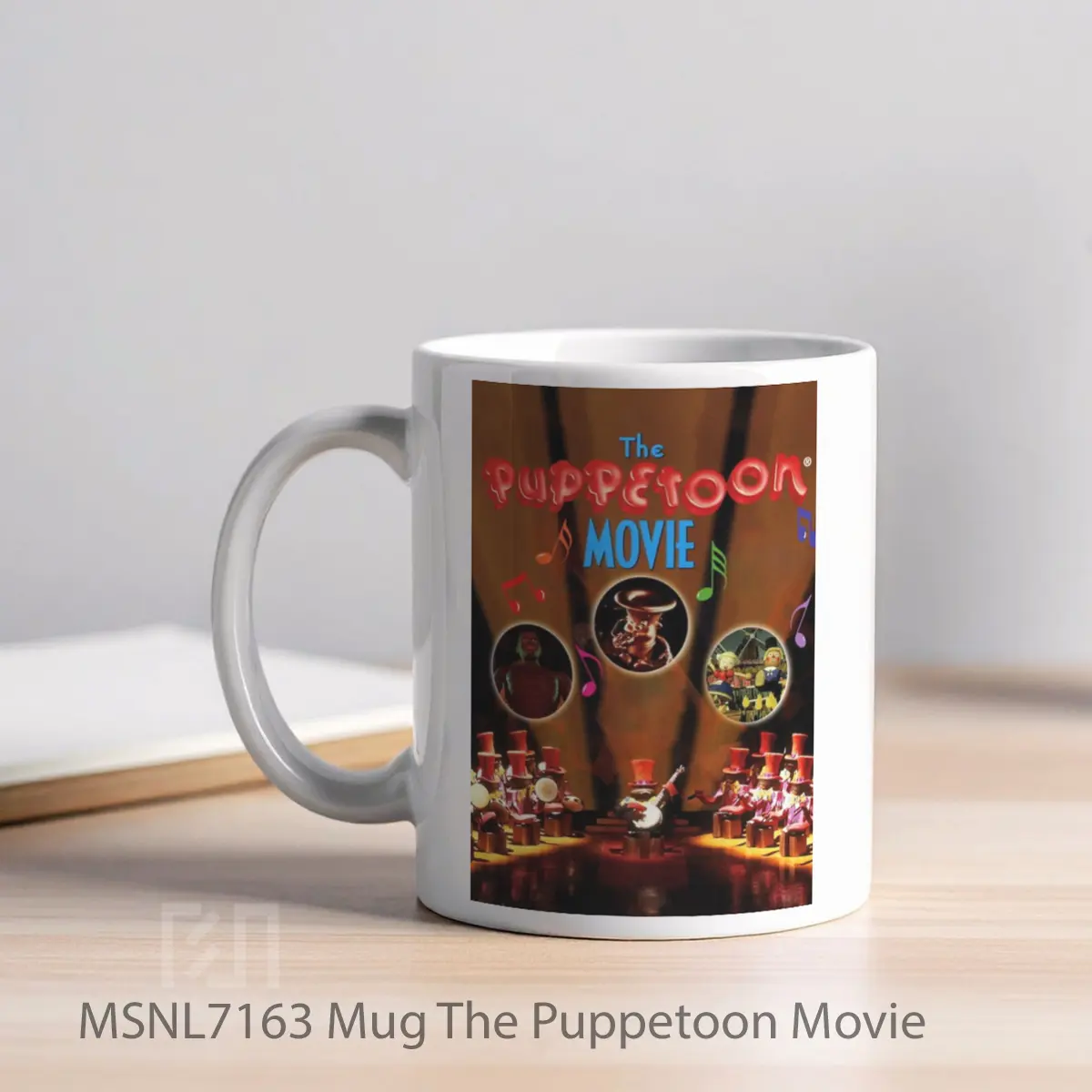 Mug The Puppetoon Movie Gelas Keramik Tema Film MSNL7163 - Tampak Kiri