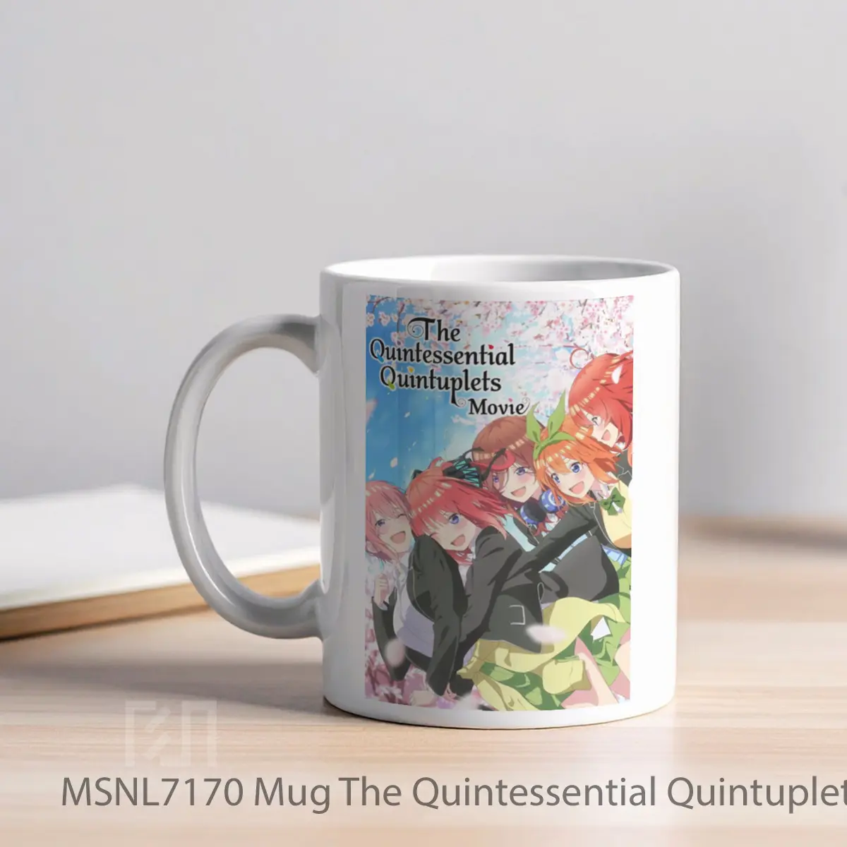 Mug The Quintessential Quintuplets Movie Gelas Keramik Tema Film MSNL7170 - Tampak Kiri
