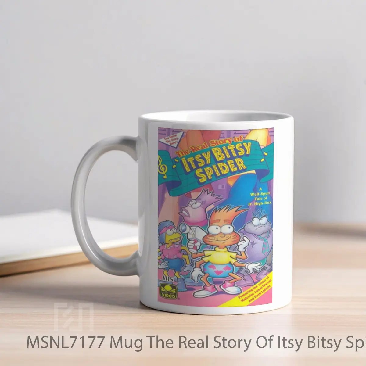 Mug The Real Story Of Itsy Bitsy Spider Gelas Keramik Tema Film MSNL7177 - Tampak Kiri