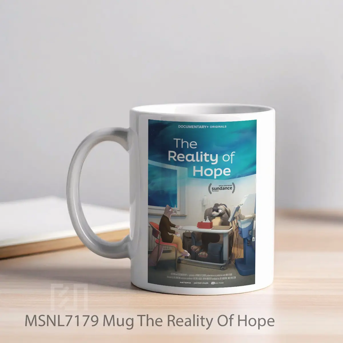 Mug The Reality Of Hope Gelas Keramik Tema Film MSNL7179 - Tampak Kiri