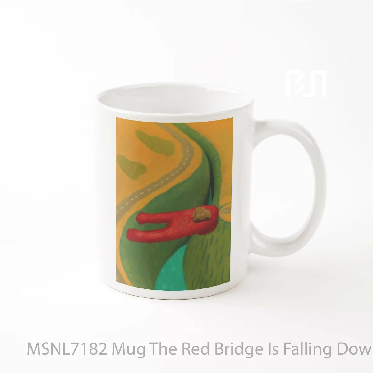 Mug The Red Bridge Is Falling Down Gelas Keramik Tema Film MSNL7182