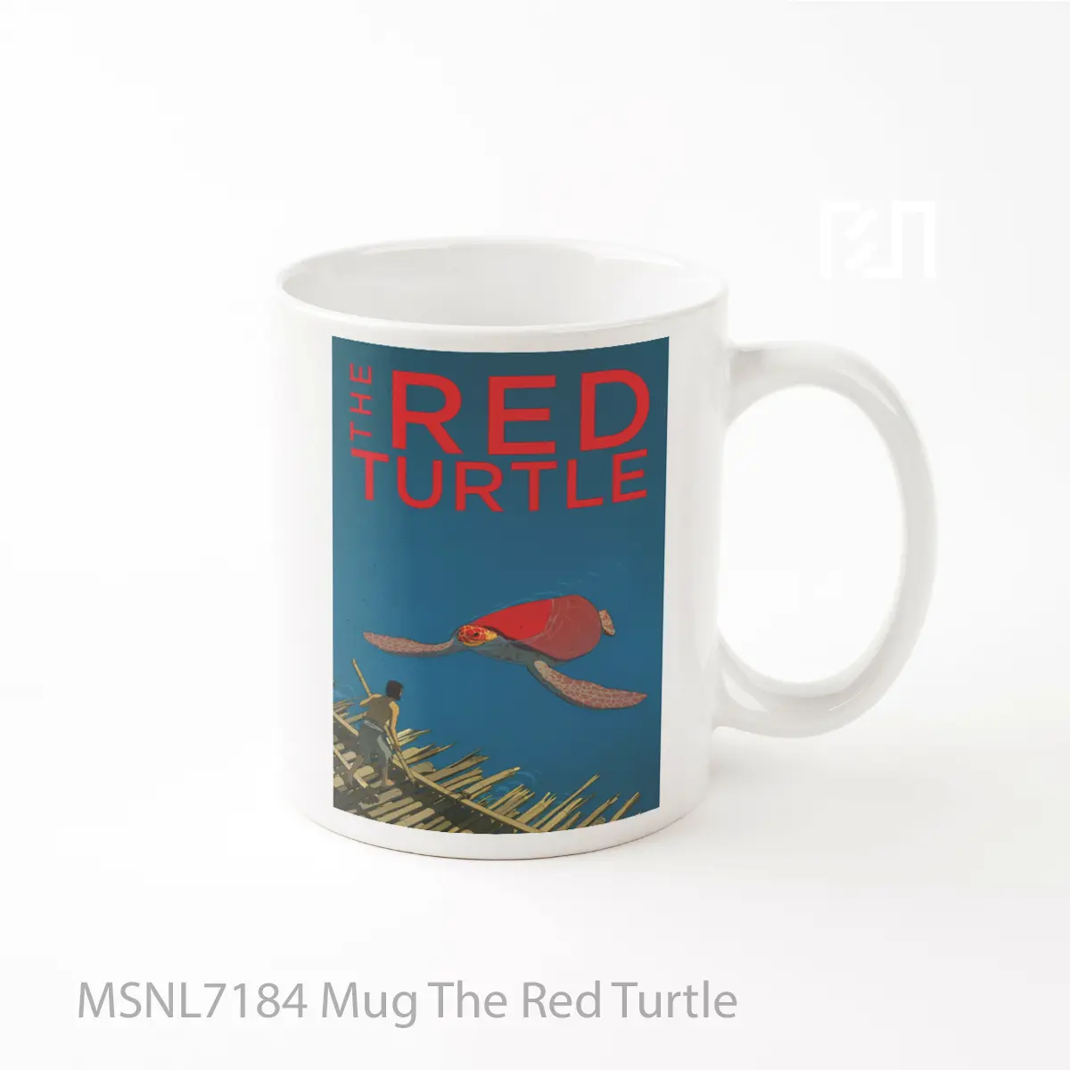 Mug The Red Turtle Gelas Keramik Tema Film MSNL7184