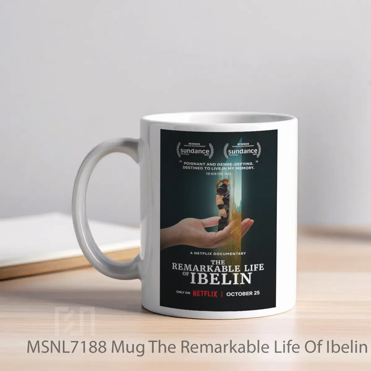 Mug The Remarkable Life Of Ibelin Gelas Keramik Tema Film MSNL7188 - Tampak Kiri