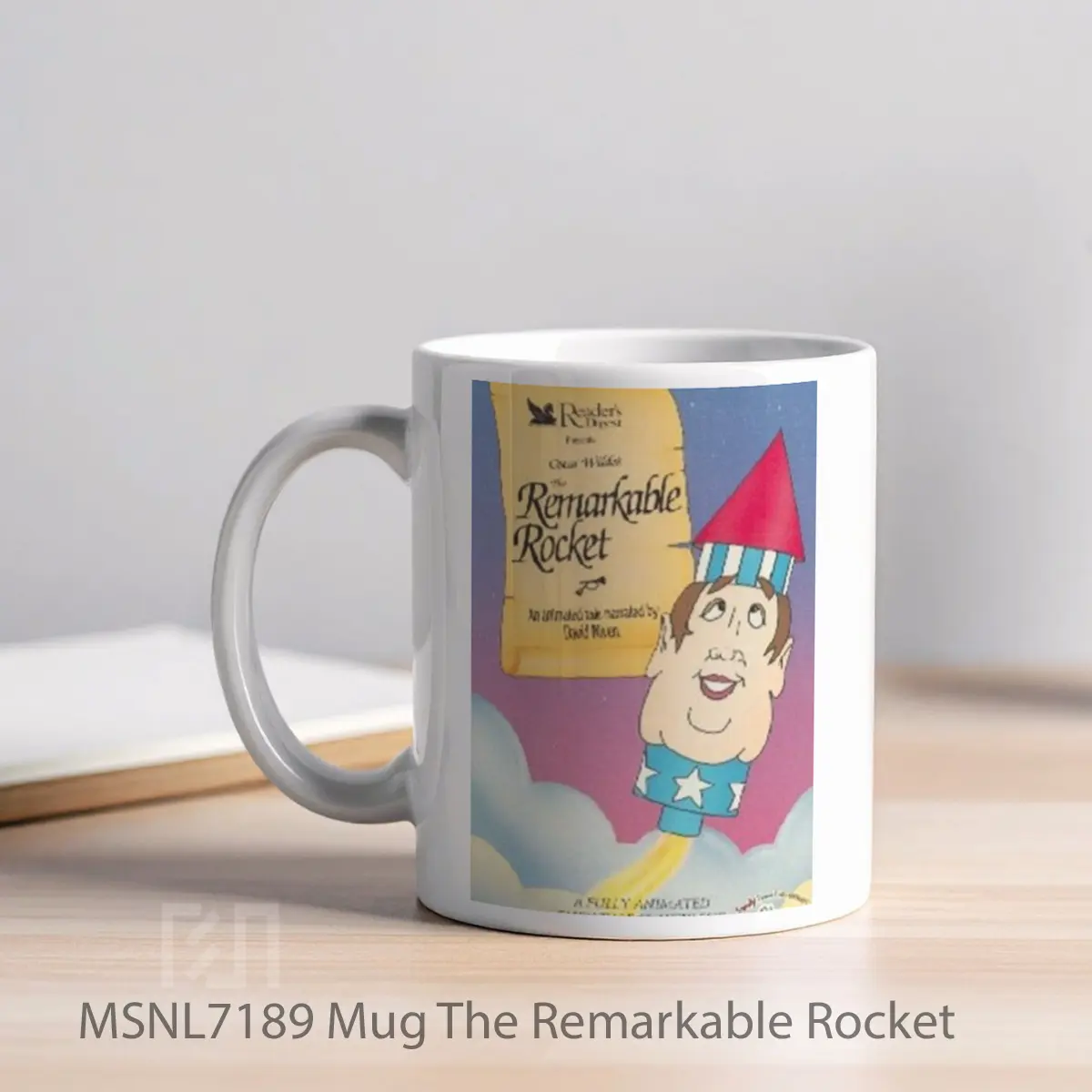 Mug The Remarkable Rocket Gelas Keramik Tema Film MSNL7189 - Tampak Kiri