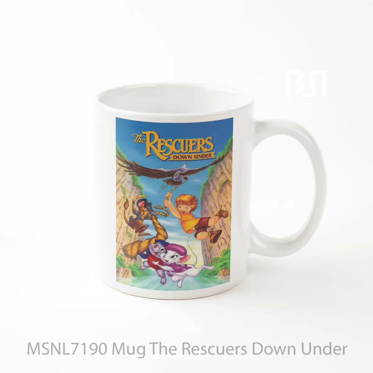 Mug The Rescuers Down Under Gelas Keramik Tema Film MSNL7190