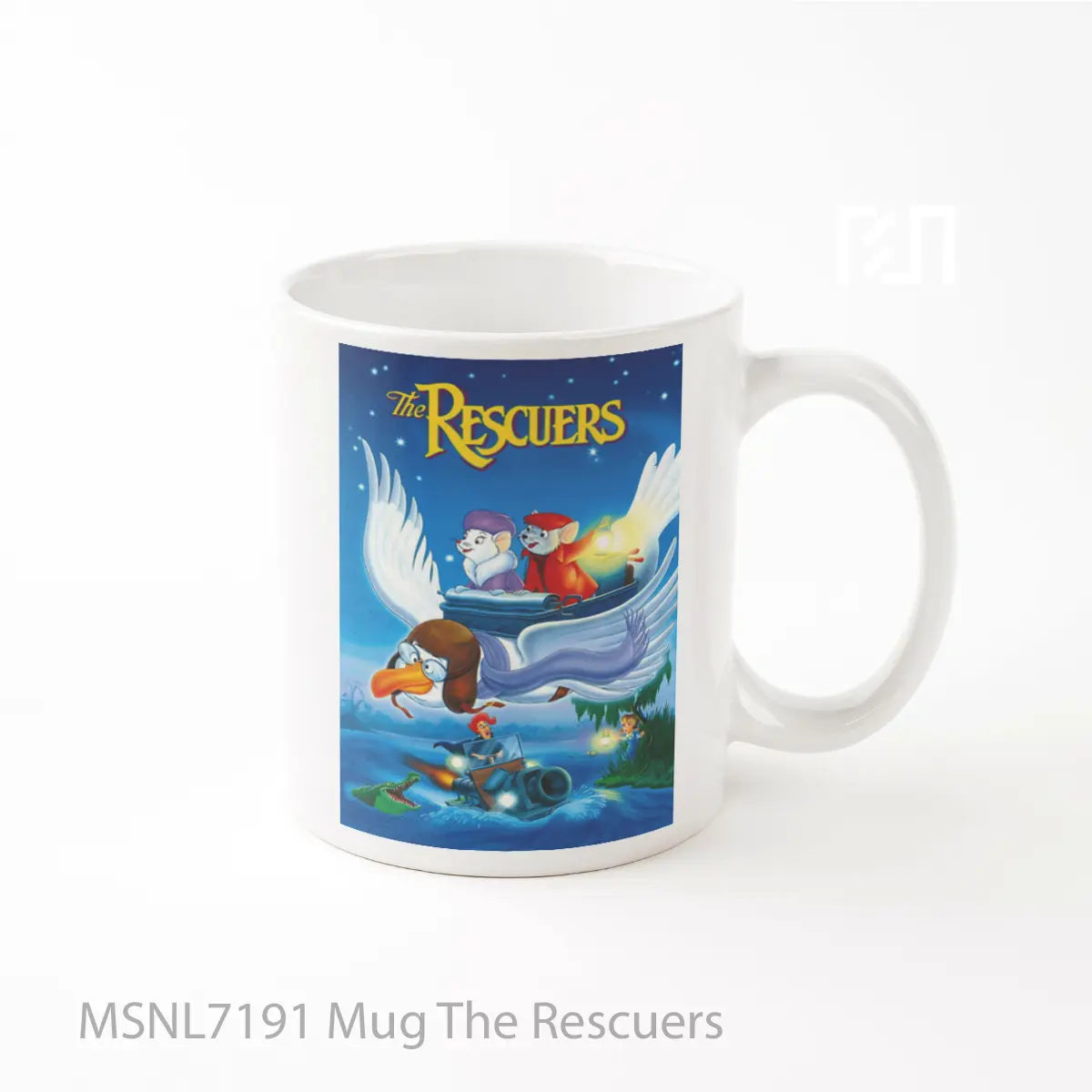Mug The Rescuers Gelas Keramik Tema Film MSNL7191