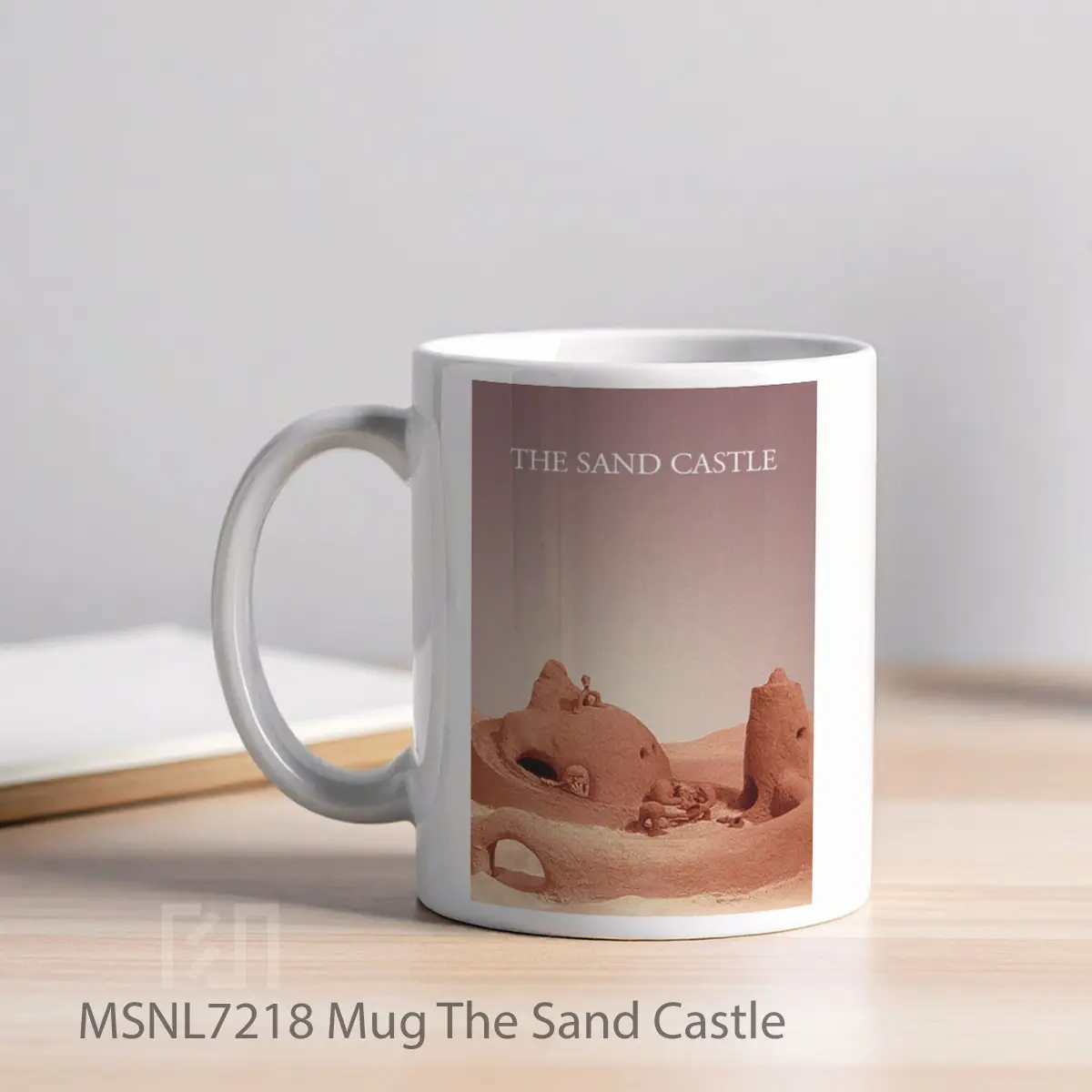 Mug The Sand Castle Gelas Keramik Tema Film MSNL7218 - Tampak Kiri