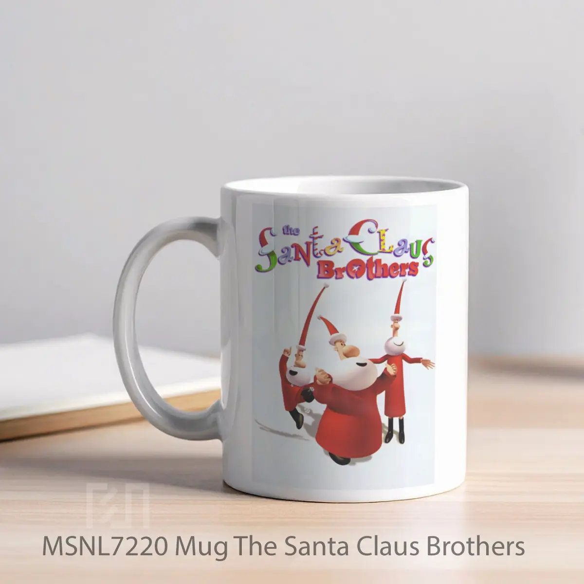 Mug The Santa Claus Brothers Gelas Keramik Tema Film MSNL7220 - Tampak Kiri