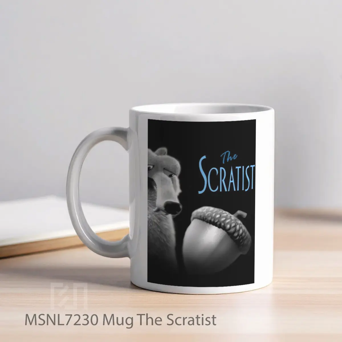 Mug The Scratist Gelas Keramik Tema Film MSNL7230 - Tampak Kiri