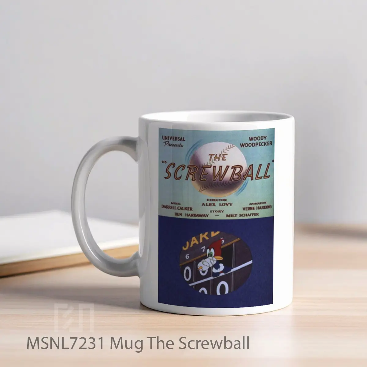 Mug The Screwball Gelas Keramik Tema Film MSNL7231 - Tampak Kiri
