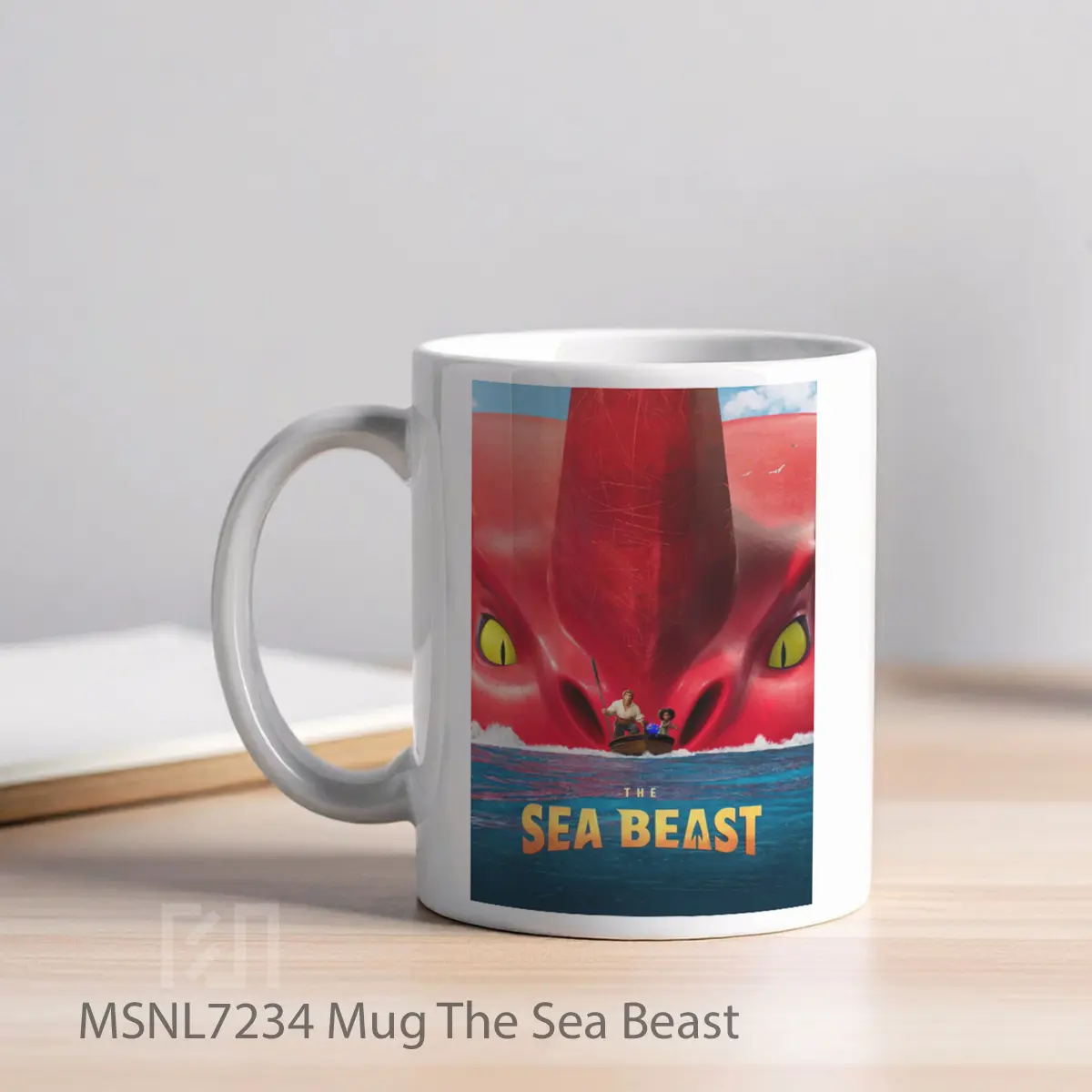 Mug The Sea Beast Gelas Keramik Tema Film MSNL7234 - Tampak Kiri