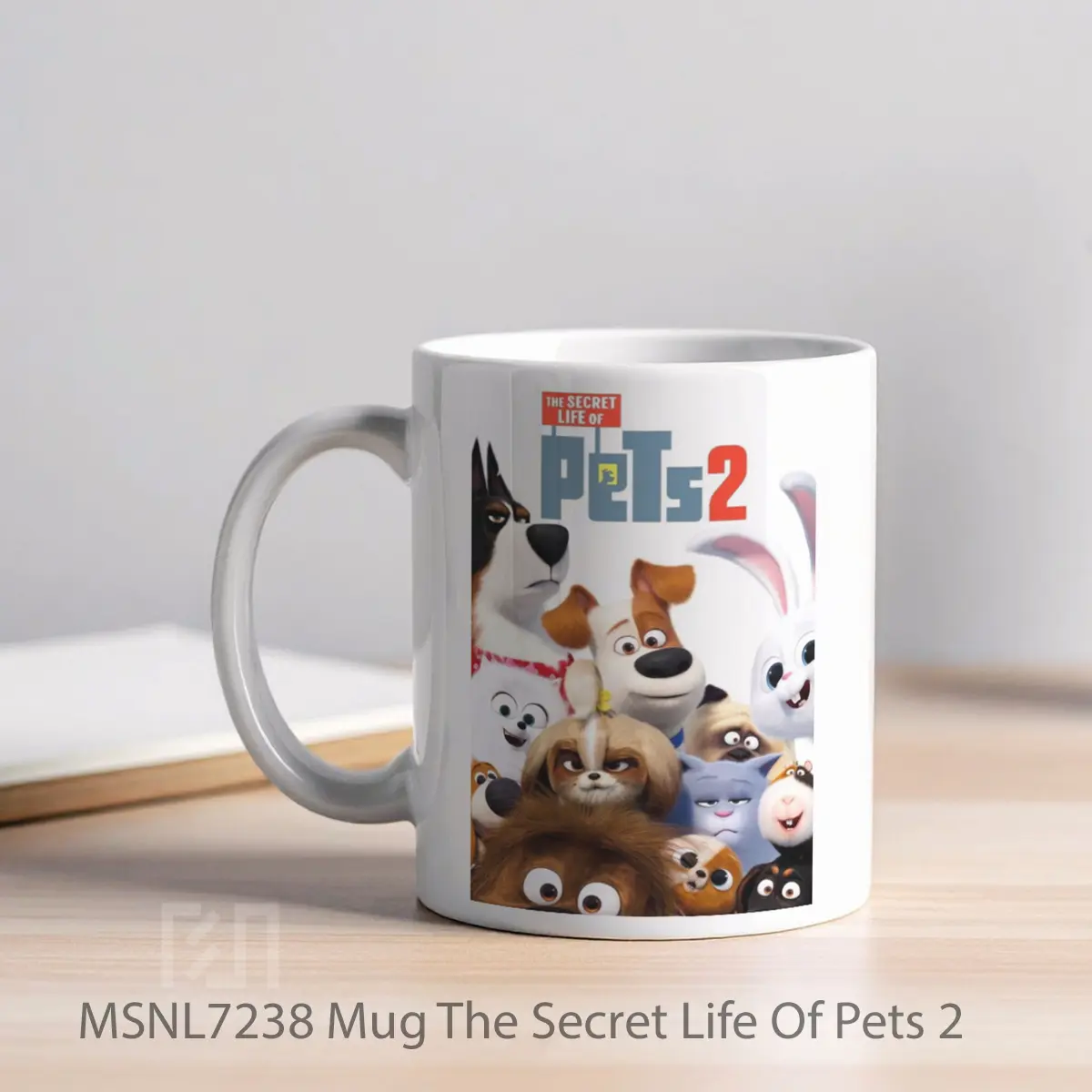 Mug The Secret Life Of Pets 2 Gelas Keramik Tema Film MSNL7238 - Tampak Kiri