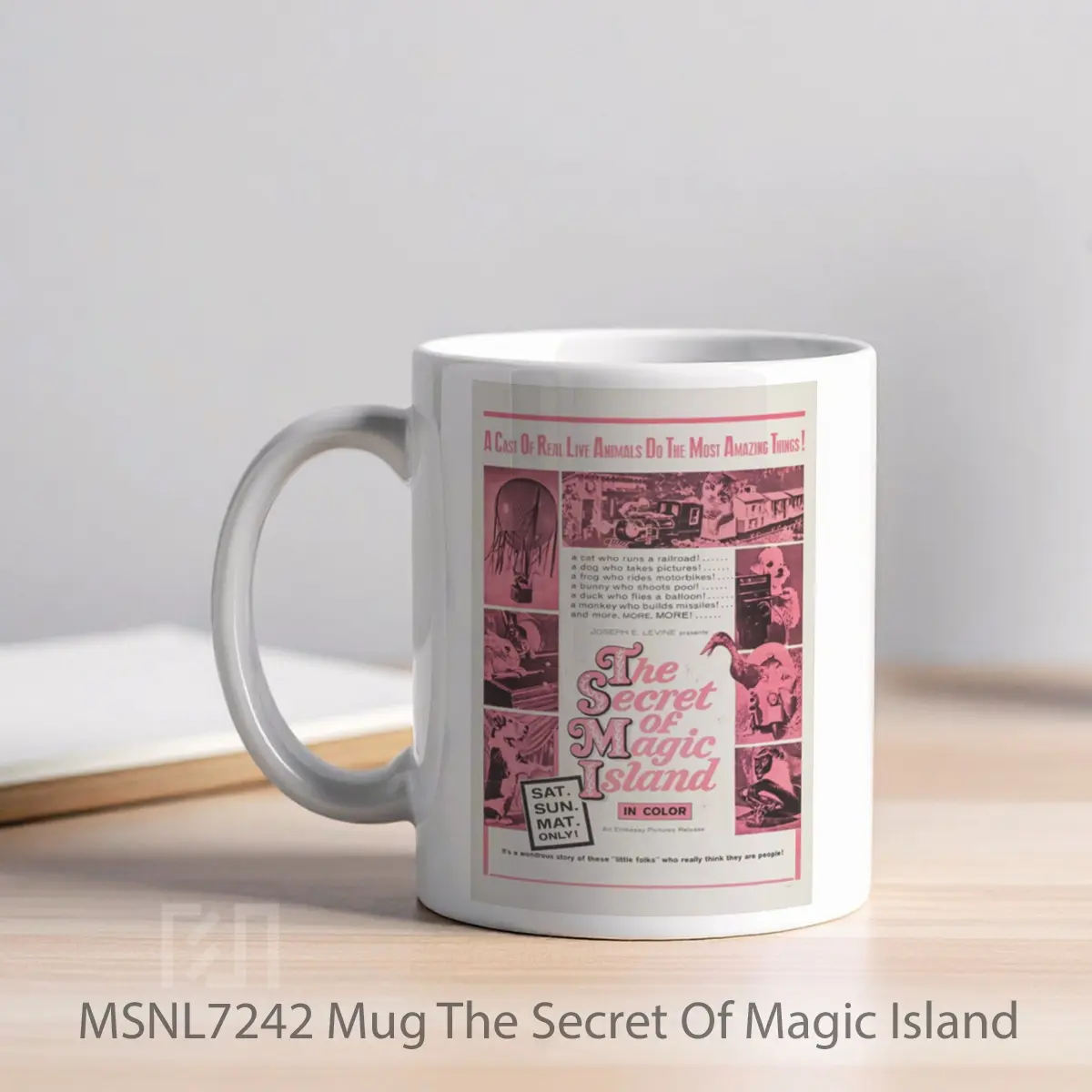 Mug The Secret Of Magic Island Gelas Keramik Tema Film MSNL7242 - Tampak Kiri