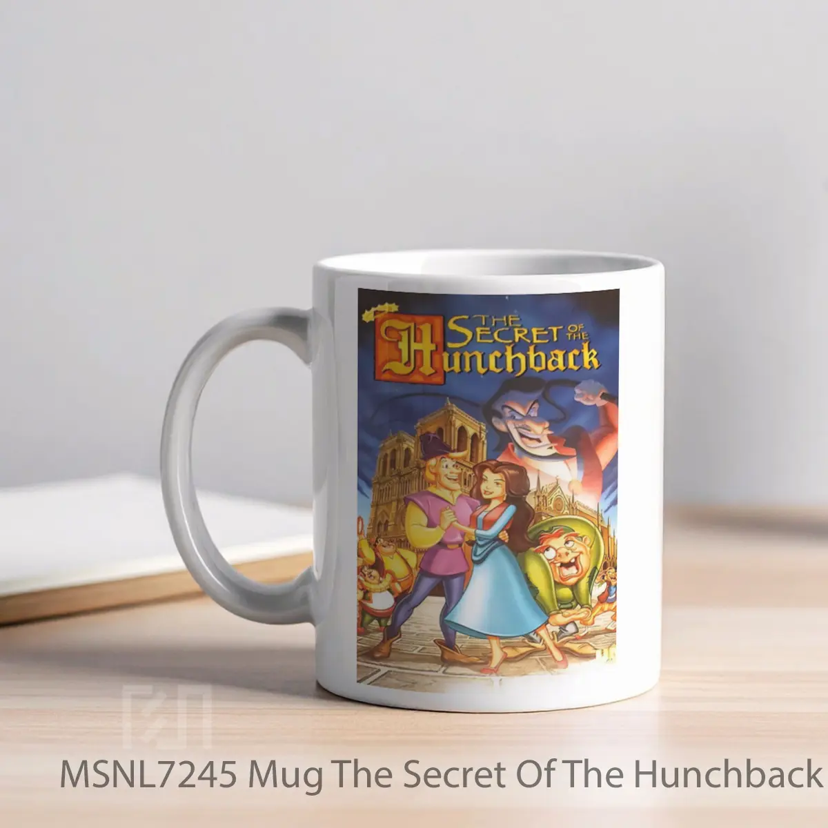 Mug The Secret Of The Hunchback Gelas Keramik Tema Film MSNL7245 - Tampak Kiri