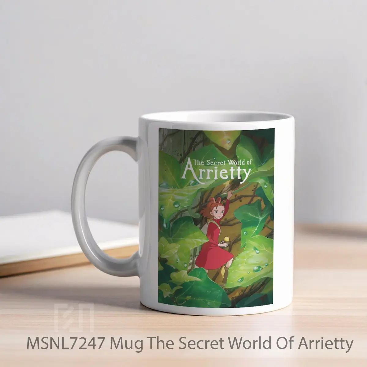 Mug The Secret World Of Arrietty Gelas Keramik Tema Film MSNL7247 - Tampak Kiri