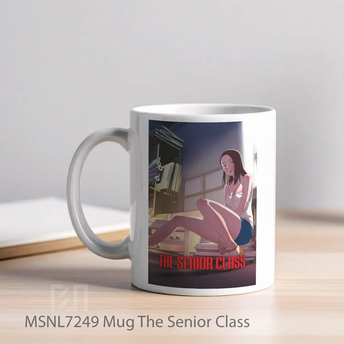 Mug The Senior Class Gelas Keramik Tema Film MSNL7249 - Tampak Kiri