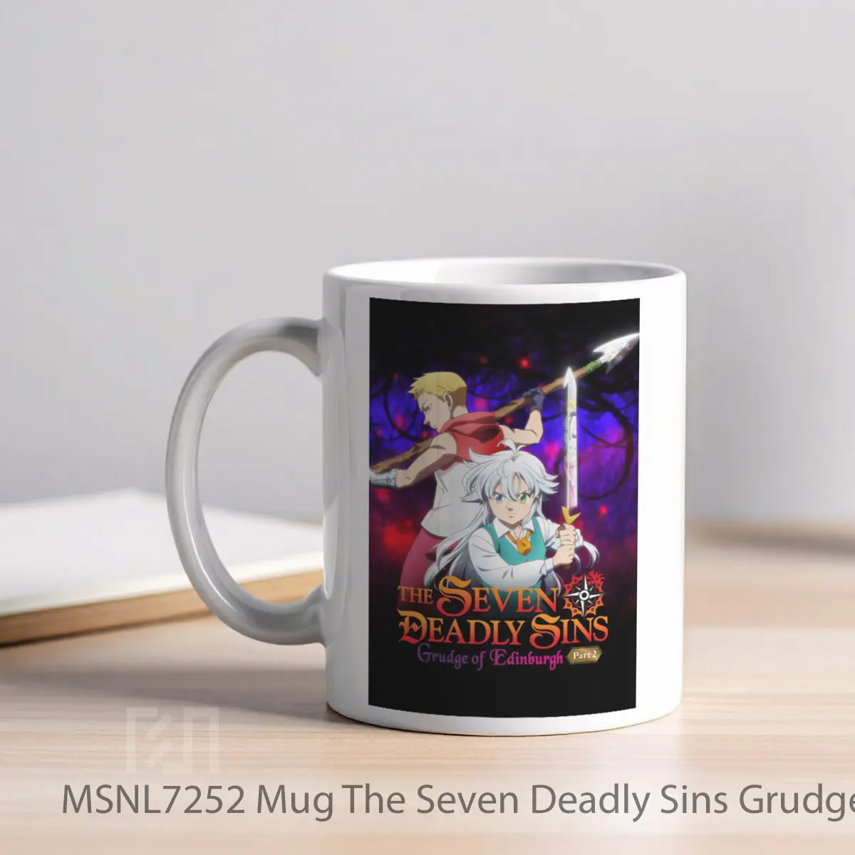Mug The Seven Deadly Sins Grudge Of Edinburgh Part 2 Gelas Keramik Tema Film MSNL7252 - Tampak Kiri