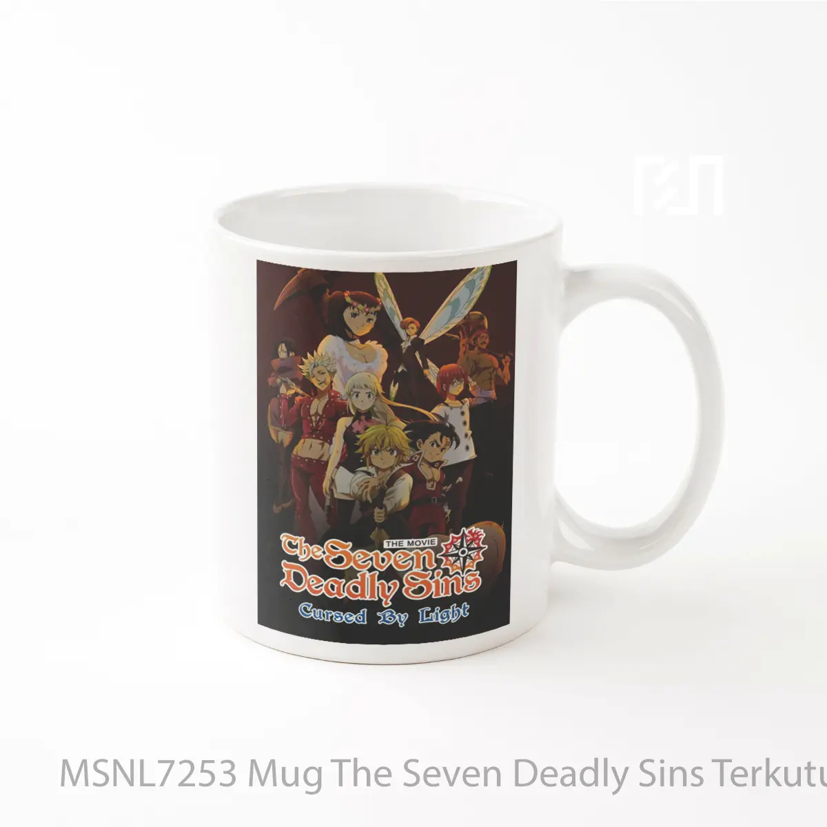 Mug The Seven Deadly Sins Terkutuk Oleh Cahaya Gelas Keramik Tema Film MSNL7253