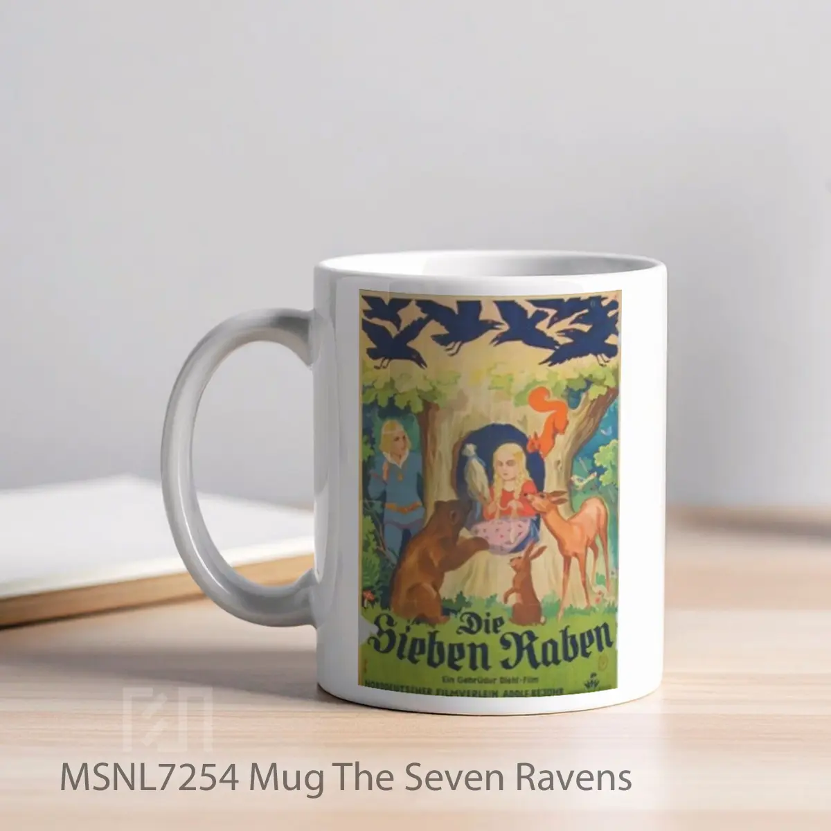 Mug The Seven Ravens Gelas Keramik Tema Film MSNL7254 - Tampak Kiri