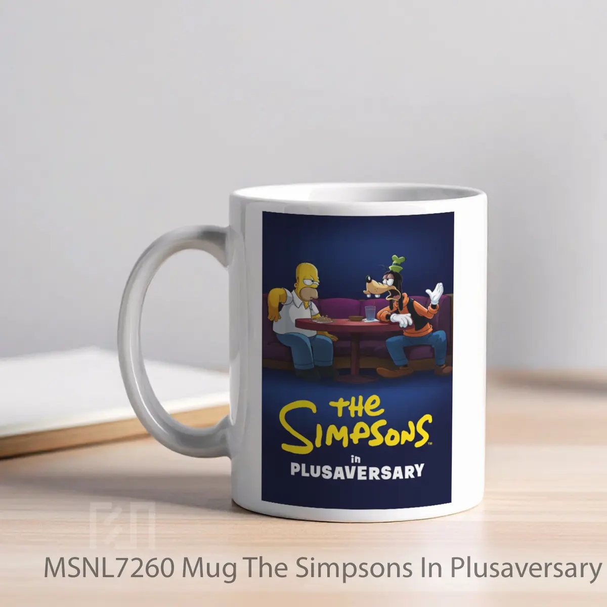 Mug The Simpsons In Plusaversary Gelas Keramik Tema Film MSNL7260 - Tampak Kiri