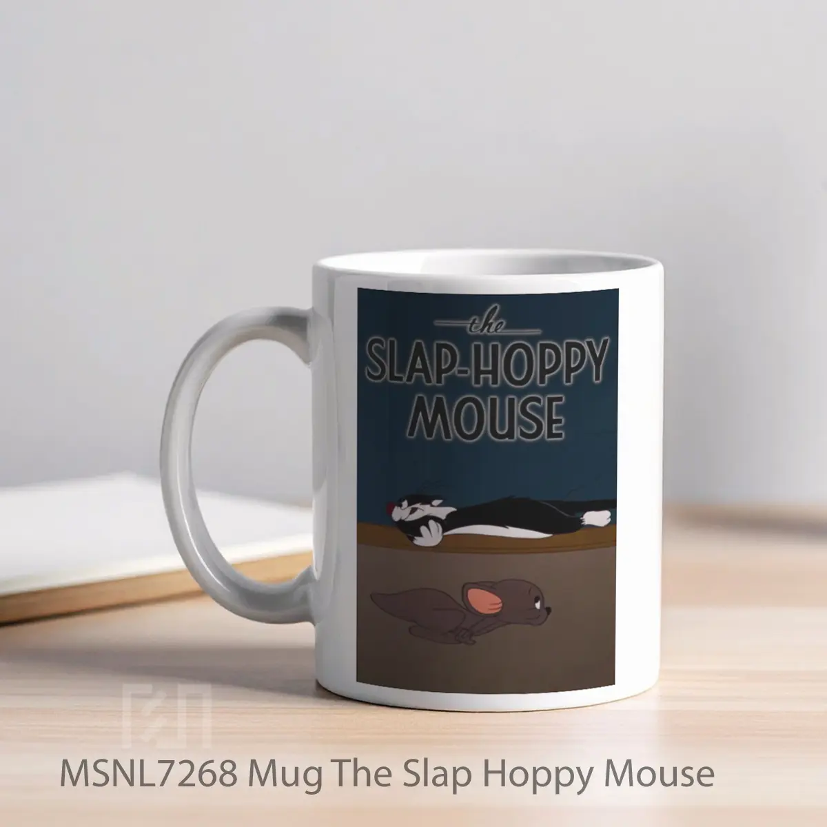 Mug The Slap Hoppy Mouse Gelas Keramik Tema Film MSNL7268 - Tampak Kiri