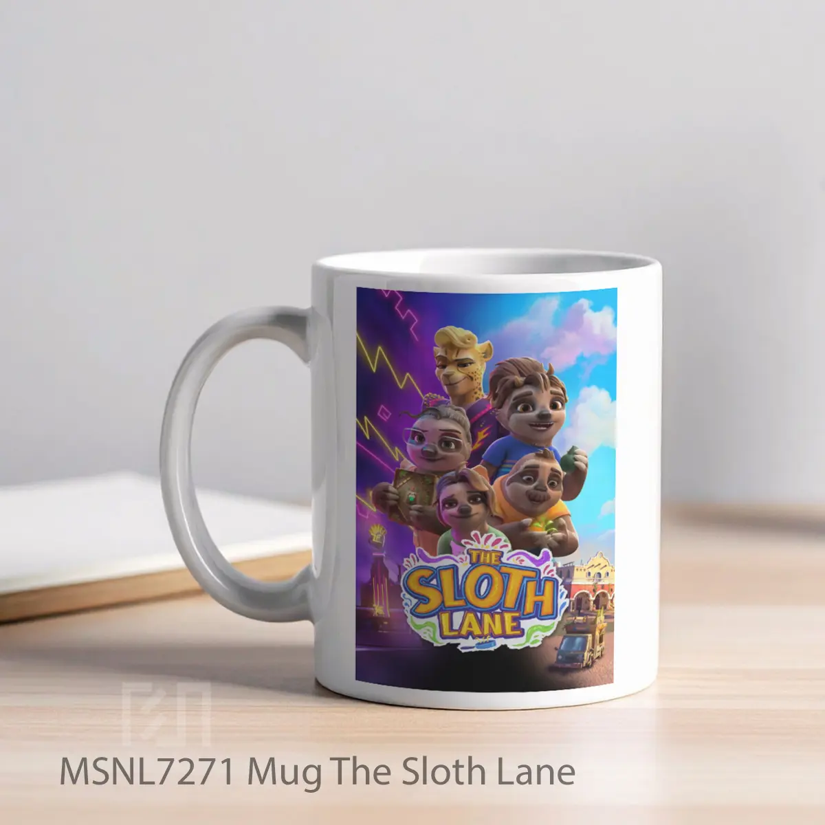 Mug The Sloth Lane Gelas Keramik Tema Film MSNL7271 - Tampak Kiri