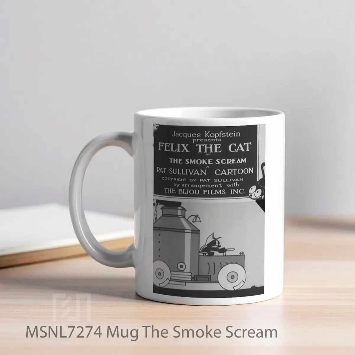 Mug The Smoke Scream Gelas Keramik Tema Film MSNL7274 - Tampak Kiri