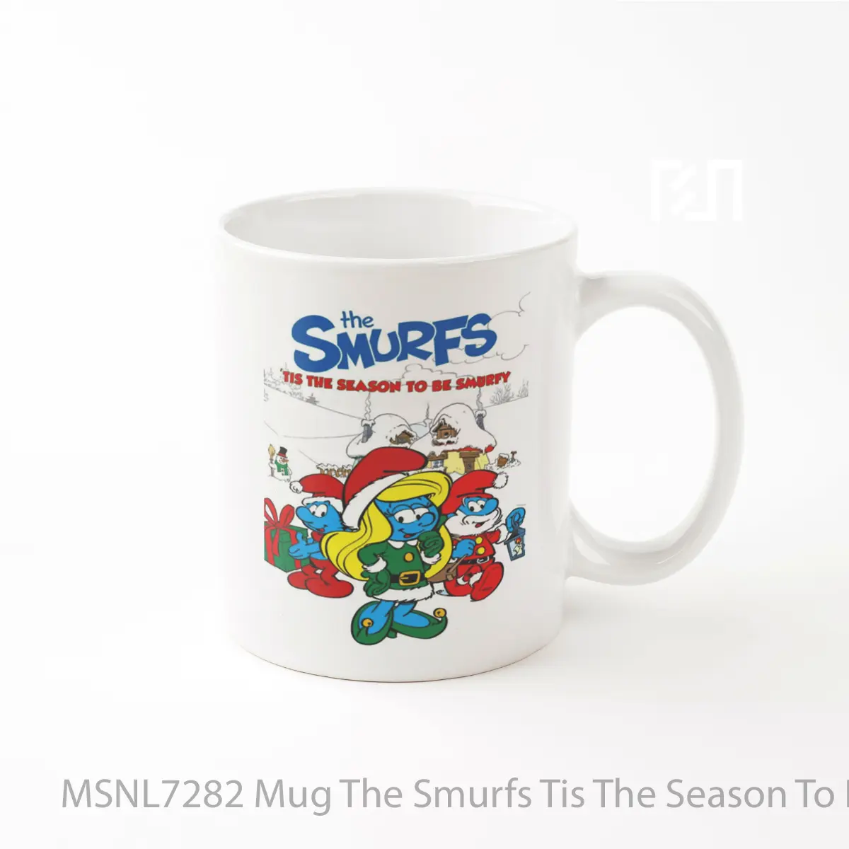 Mug The Smurfs Tis The Season To Be Smurfy Gelas Keramik Tema Film MSNL7282