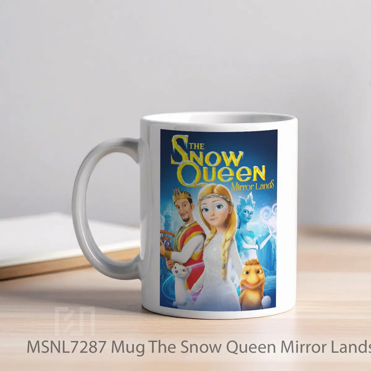 Mug The Snow Queen Mirror Lands Gelas Keramik Tema Film MSNL7287 - Tampak Kiri